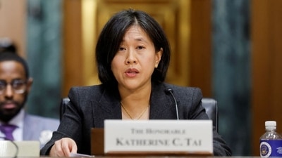 US trade representative Katherine Tai. (REUTERS)