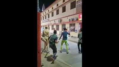 An unidentified person attacked constables at Gorakhnath Temple gate, on Sunday night. (FILE PHOTO) An unidentified person attacked constables at Gorakhnath Temple gate, on Sunday night. (FILE PHOTO)