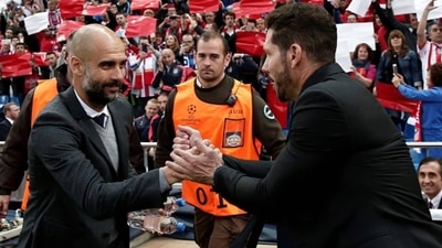 Pep Guardiola (L) and Diego Simeone (Getty Images)
