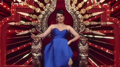 Kangana Ranaut seen as a host on Lock Upp. The actor has hailed herself as a successful host. Kangana Ranaut seen as a host on Lock Upp. The actor has hailed herself as a successful host.