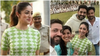 Pictures from the day Yami Gautam and the team of Dasvi held a screening of the film for the inmates of Agra Central jail. Pictures from the day Yami Gautam and the team of Dasvi held a screening of the film for the inmates of Agra Central jail.