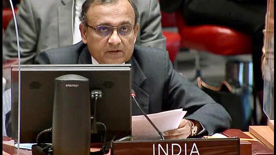 Ukraine Russia crisis: Permanent representative and Ambassador of India to United Nations TS Tirumurti said India continues to be “deeply concerned at the worsening situation” in Ukraine (ANI)