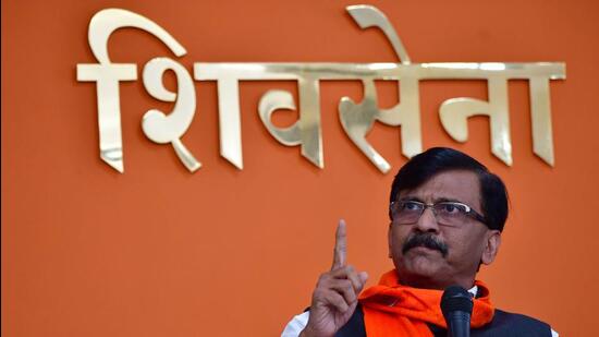 Shiv Sena leader and Rajya Sabha MP Sanjay Raut HT File Photo