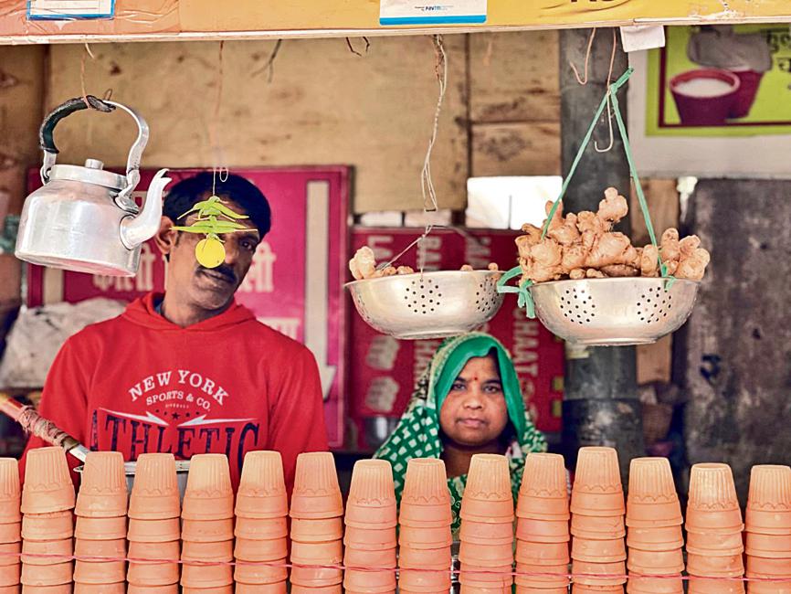 Ram Prakash agrees that his stall’s name is a popular form of greeting, but there’s another logic behind it.