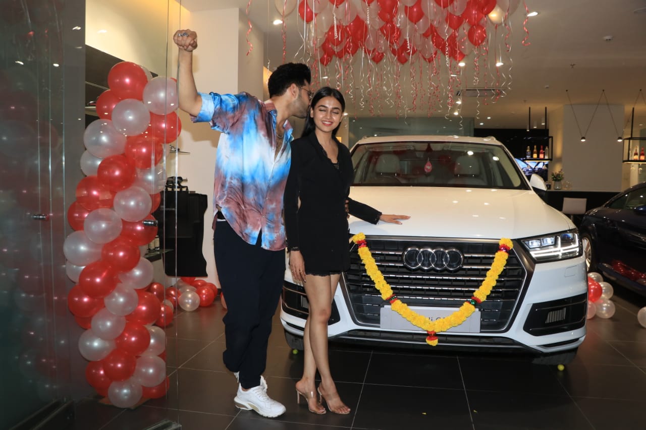 Tejasswi Prakash buys a new car. (Varinder Chawla)