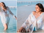 Sonakshi Sinha took off to the Maldives to spend some time away from the hustle and bustle of the city and relax in the beautiful beach destination. She shared a few stills of her stay with her fans on her Instagram handle where she can be see seen relaxing by the beach in a halter bikini top, shorts and a beach cover-up.