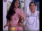 The image from the film Kabhi Khushi Kabhie Gham featuring actors Kajol and Farida Jalal is a part of the video posted by Mumbai Police on Instagram.(Instagram/@mumbaipolice)