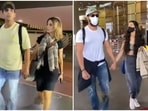 Sussanne Khan and Arslan Goni walked hand in hand.
