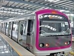 Bengaluru Metro's daily passes offer with unlimited travel have minimal buyers so far.(Twitter/MelbinMathew21)