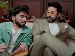 Abhishek Bachchan and Chote Miyan in a still from TVF's Trapped With a Fan.