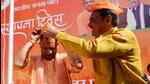 Uttar Pradesh chief minister Yogi Adityanath at the BJP’s 42nd foundation day celebrations in Lucknow. (HT Photo) Uttar Pradesh chief minister Yogi Adityanath at the BJP’s 42nd foundation day celebrations in Lucknow. (HT Photo)