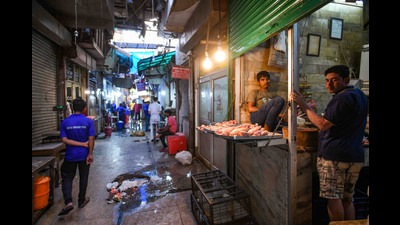 Those demanding the closure of meat shops should know that a majority of the country eats meat – data from the fourth round of the National Family Health Survey show roughly seven in 10 people consume some form of meat – and dietary patterns differ by community, caste and faith, with upper caste groups showing greater proclivity towards vegetarian food. (Hindustan Times) Those demanding the closure of meat shops should know that a majority of the country eats meat – data from the fourth round of the National Family Health Survey show roughly seven in 10 people consume some form of meat – and dietary patterns differ by community, caste and faith, with upper caste groups showing greater proclivity towards vegetarian food. (Hindustan Times)