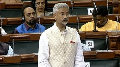 External affairs minister S jaishankar speaking in Lok Sabha. (ANI) External affairs minister S jaishankar speaking in Lok Sabha. (ANI)