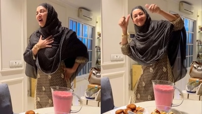 Gauahar Khan shared a Ramadan-themed video on Instagram. Gauahar Khan shared a Ramadan-themed video on Instagram.