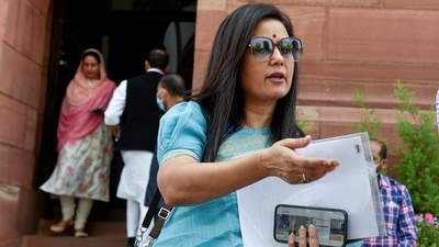 Mahua Moitra has expressed her view on the ongoing row of the meat ban during Navratri in South Delhi. (PTI) Mahua Moitra has expressed her view on the ongoing row of the meat ban during Navratri in South Delhi. (PTI)