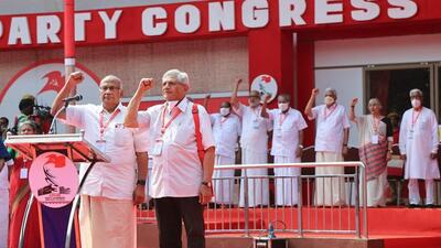 Delivering the inaugural address at the 23rd party congress — which is being attended by at least 906 delegates — in Kannur (north Kerala) CPI (M) general secretary Sitarama Yechury said, a broad secular front is needed to dislodge the BJP. (PTI) Delivering the inaugural address at the 23rd party congress — which is being attended by at least 906 delegates — in Kannur (north Kerala) CPI (M) general secretary Sitarama Yechury said, a broad secular front is needed to dislodge the BJP. (PTI)