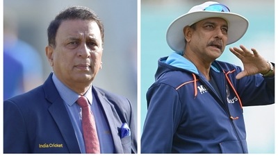 Sunil Gavaskar and Ravi Shastri Sunil Gavaskar and Ravi Shastri