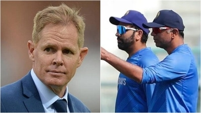 Shaun Pollock; Rohit Sharma and Rahul Dravid (Getty/PTI) Shaun Pollock; Rohit Sharma and Rahul Dravid (Getty/PTI)