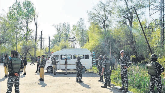 Data available with the ministry of home affairs showed 87 civilians and 99 security personnel were killed by terrorists between August 5, 2019 and November 2021 in J&K, the Centre said. (AFP) Data available with the ministry of home affairs showed 87 civilians and 99 security personnel were killed by terrorists between August 5, 2019 and November 2021 in J&K, the Centre said. (AFP)