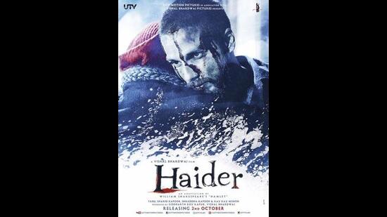 Haider (2014) starring Shahid Kapoor has lately been held up as an example of cinema created by the “Left Bollywood ecosystem”. (Haider publicity still)