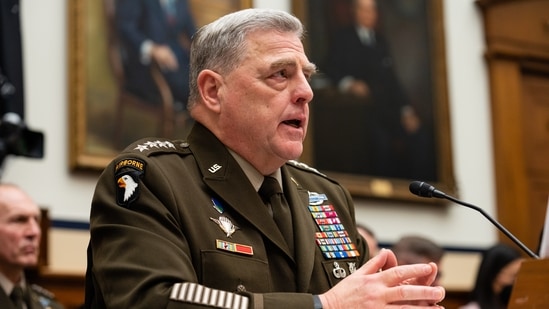 Mark Milley, chairman of the joint chiefs of staff, speaks during a House Armed Services Committee hearing in Washington, DC.(Bloomberg)