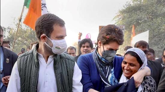 Congress leaders Rahul Gandhi and Priyanka Gandhi Vadra in Amethi. (FILE PHOTO)