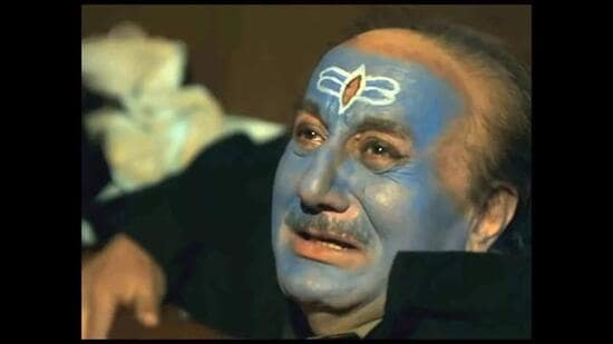 Anupam Kher in The Kashmir Files (A scene from The Kashmir Files)