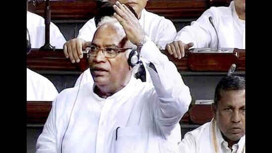 Congress leader Mallikarjun Kharge. (PTI)