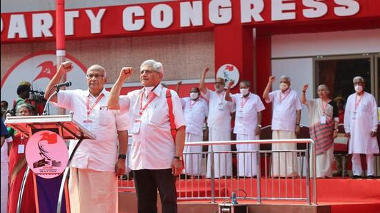 Delivering the inaugural address at the 23rd party congress — which is being attended by at least 906 delegates — in Kannur (north Kerala) CPI (M) general secretary Sitarama Yechury said, a broad secular front is needed to dislodge the BJP. (PTI)