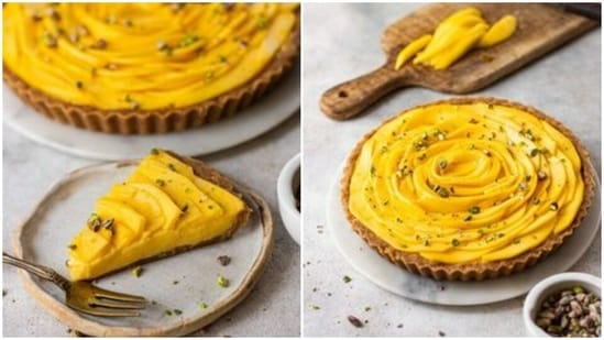 Welcome summer this year with mango custard tart. Recipe inside(Pinterest)