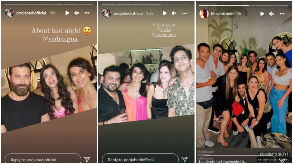 Pooja shared several pictures from the party.