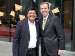 Union Minister for Commerce and Industry Piyush Goyal with Australia's Minister for Trade, Tourism and Investment Dan Tehan (ANI Photo/Piyush Goel Twitter) Union Minister for Commerce and Industry Piyush Goyal with Australia's Minister for Trade, Tourism and Investment Dan Tehan (ANI Photo/Piyush Goel Twitter)