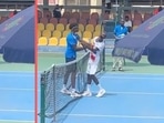 French tennis player slaps opponent after losing French tennis player slaps opponent after losing