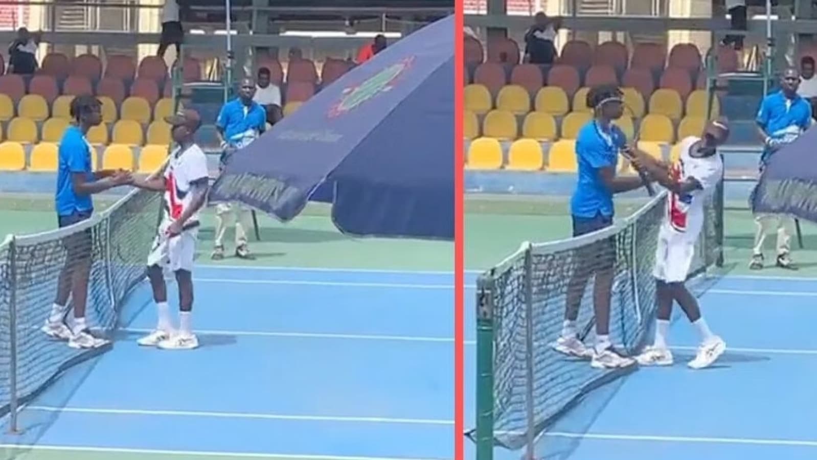 WATCH Tennis player slaps opponent after losing, leads to courtside brawl Tennis News