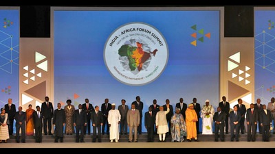 African Heads of State and leaders pose for a group photograph with Prime Minister Narendra Modi during the India-Africa Forum Summit at the Indira Gandhi sports Complex in New Delhi on October 29, 2015. (Sonu Mehta/Hindustan Times) African Heads of State and leaders pose for a group photograph with Prime Minister Narendra Modi during the India-Africa Forum Summit at the Indira Gandhi sports Complex in New Delhi on October 29, 2015. (Sonu Mehta/Hindustan Times)