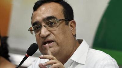 Congress leader Ajay Maken targeted the controversy courted by Araga Jnanendra on Wednesday over his conflicting statements on an accident which was given communal colour despite the Bengaluru police chief clarifying the details of the incident. (HT Archives) Congress leader Ajay Maken targeted the controversy courted by Araga Jnanendra on Wednesday over his conflicting statements on an accident which was given communal colour despite the Bengaluru police chief clarifying the details of the incident. (HT Archives)