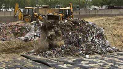 The site selected earlier for setting up the biogas plant was previously used as a landfill by the Noida authority. (HT archive) The site selected earlier for setting up the biogas plant was previously used as a landfill by the Noida authority. (HT archive)
