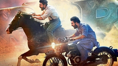 SS Rajamouli’s big-budget period drama RRR stars Ram Charan and Jr NTR.&nbsp; (MINT_PRINT)