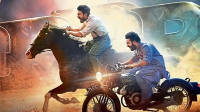 SS Rajamouli’s big-budget period drama RRR stars Ram Charan and Jr NTR. (MINT_PRINT) SS Rajamouli’s big-budget period drama RRR stars Ram Charan and Jr NTR. (MINT_PRINT)