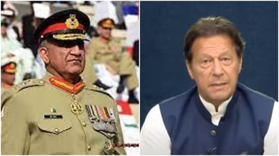 Pakistan army chief General Qamar Javed Bajwa and Imran Khan Pakistan army chief General Qamar Javed Bajwa and Imran Khan