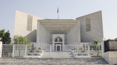 The Supreme Court of Pakistan building in Islamabad. (Bloomberg) The Supreme Court of Pakistan building in Islamabad. (Bloomberg)