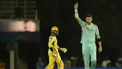 A still from CSK's match against LSG. (IPL) A still from CSK's match against LSG. (IPL)