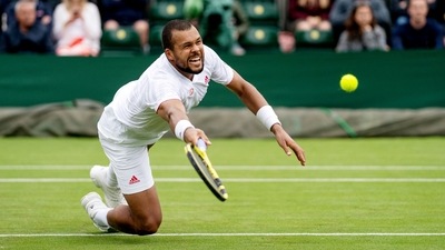 File photo of France's Jo-Wilfried Tsonga (Pool via REUTERS)
