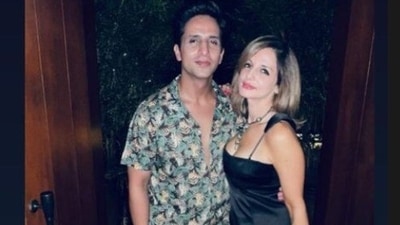 Arslan Goni and Sussanne Khan partied together in Goa recently. Arslan Goni and Sussanne Khan partied together in Goa recently.