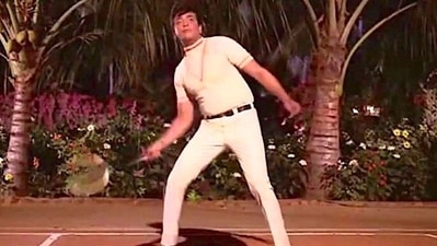 Jeetendra in a still from Humjoli song Dhal Gaya Din. Jeetendra in a still from Humjoli song Dhal Gaya Din.