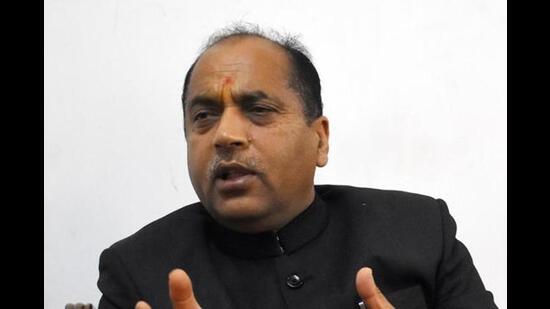 Himachal CM Jai Ram Thakur shrugged off AAP’s claims of rising popularity in the state. (HT)