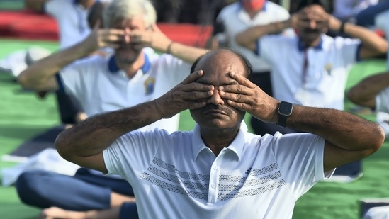 "Yoga is effective not only in prevention and control but also in the treatment of diseases. The whole world today is adopting Yoga for a healthier lifestyle," read Om Birla's tweet, he made earlier in the day.(PTI)