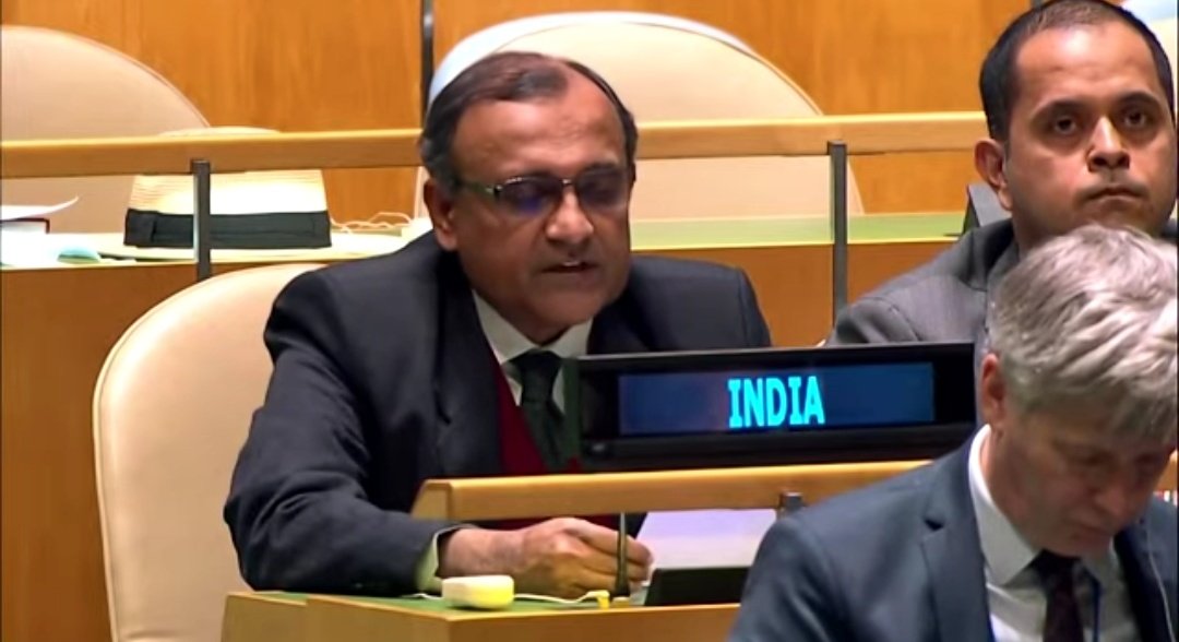 India's Permanent Representative to the UN TS Tirumurti speaks at the UNGA on Thursday. India's Permanent Representative to the UN TS Tirumurti speaks at the UNGA on Thursday. 