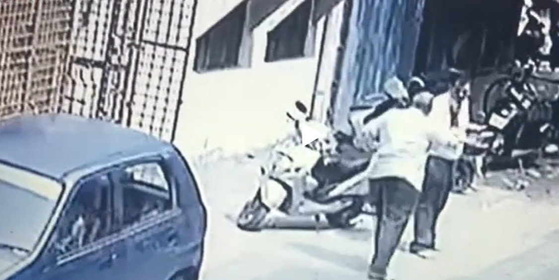 A man set his 25-year-old son on fire after he failed to disclose financial information.