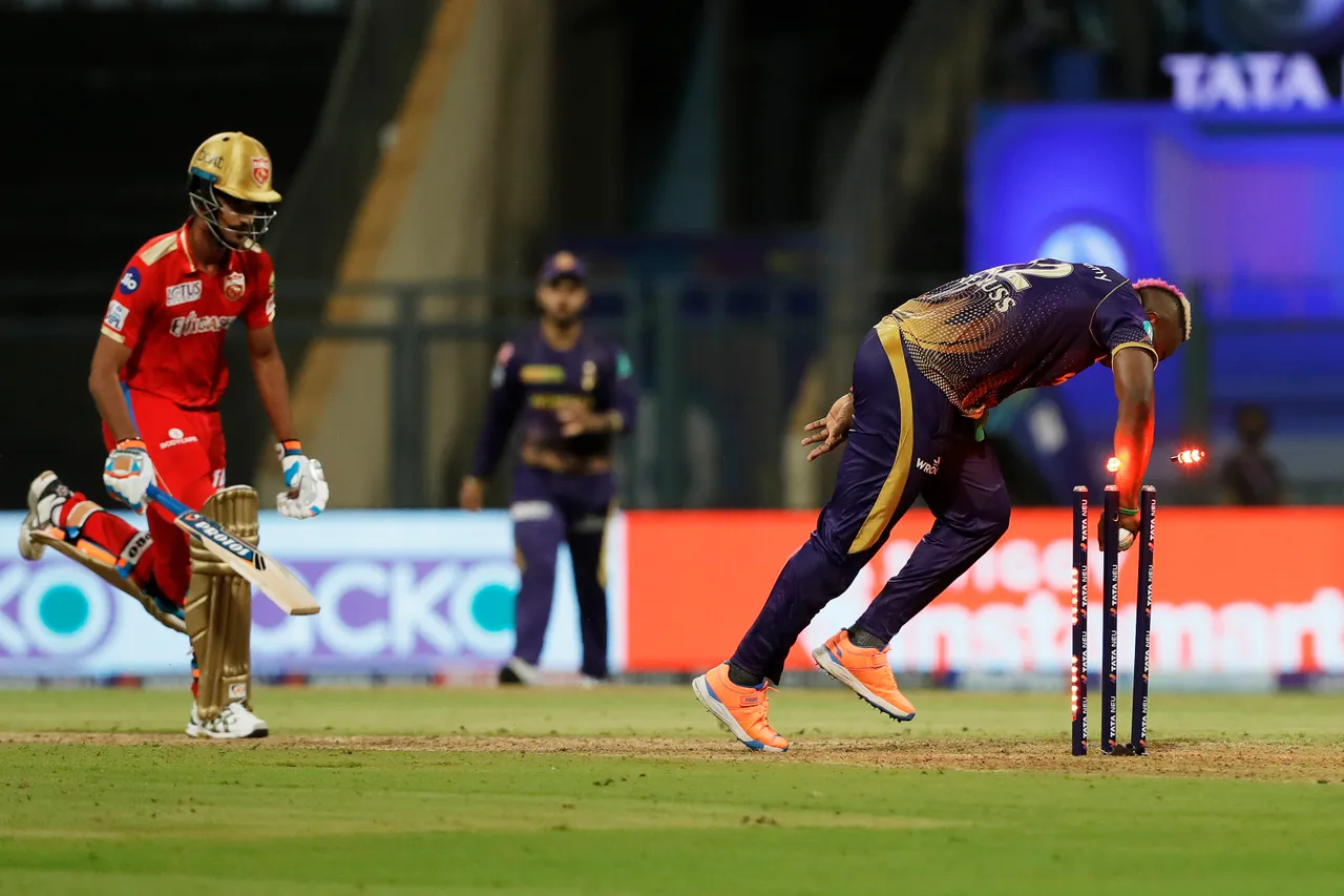 A still from KKR's match against PBKS. (IPL) A still from KKR's match against PBKS. (IPL)